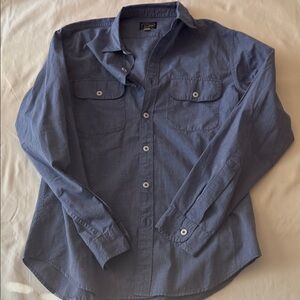 J. Crew Blue Casual Button-Down Shirt